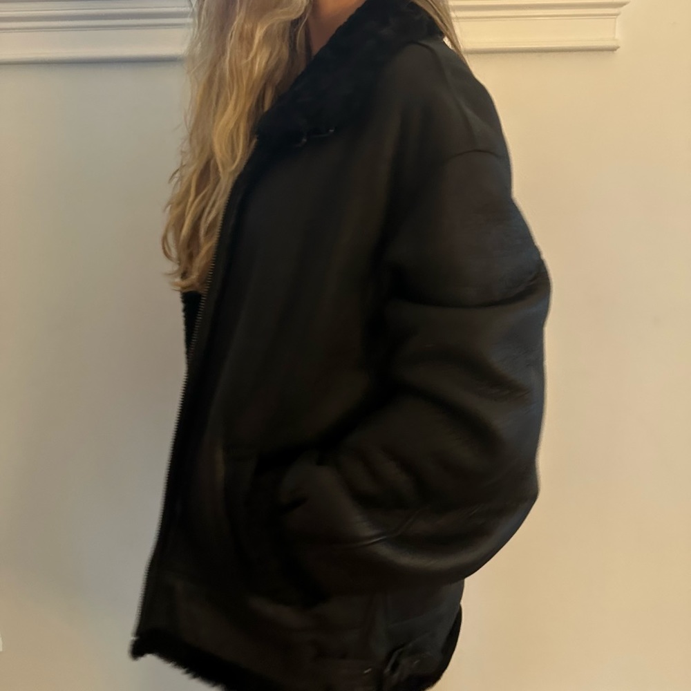 Genuine Shearling/Leather Jacket - image 5